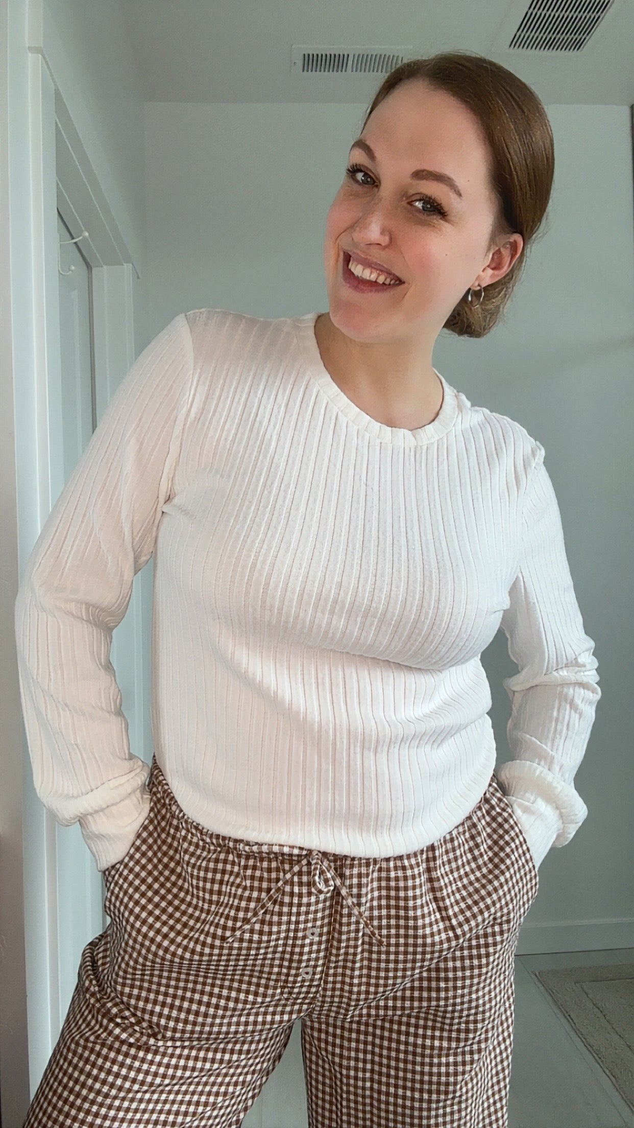 Everyday White Ribbed Top