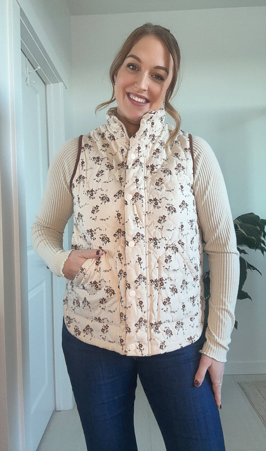 Maisey Floral Quilted Vest