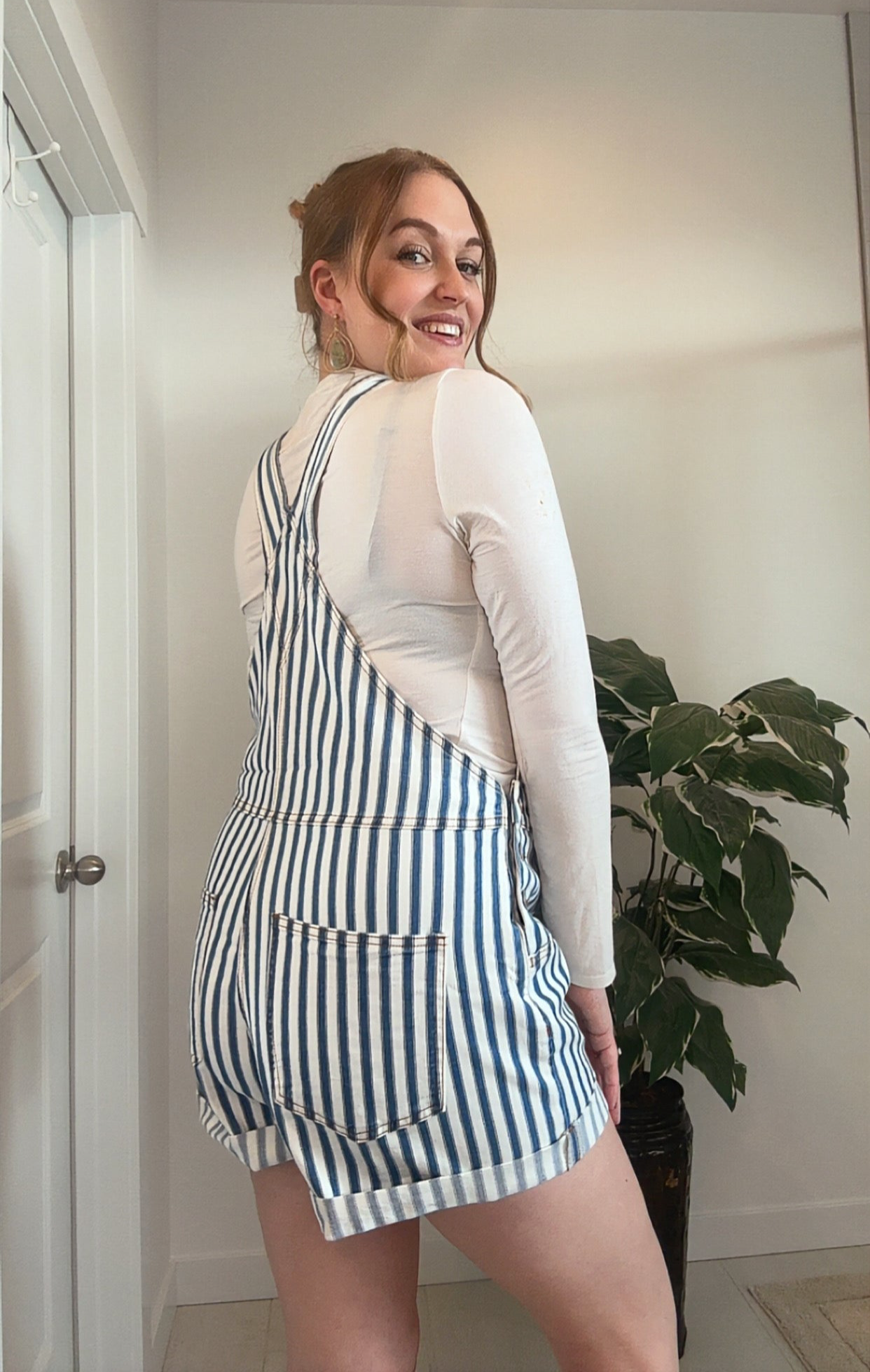 Boardwalk Striped Overalls