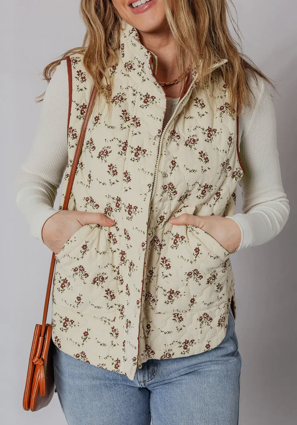 Maisey Floral Quilted Vest