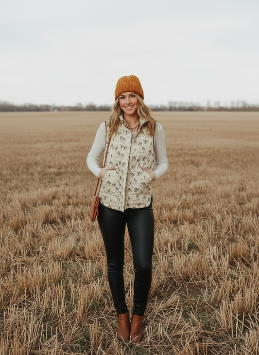Maisey Floral Quilted Vest