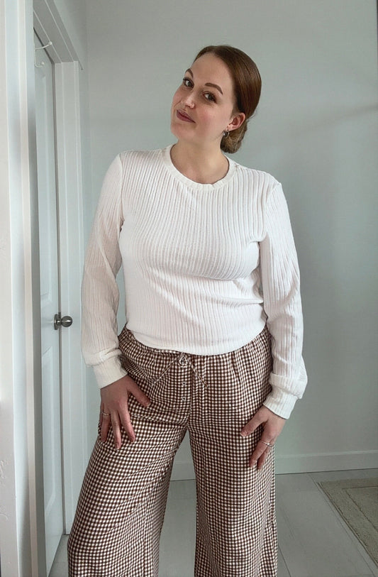 Everyday White Ribbed Top