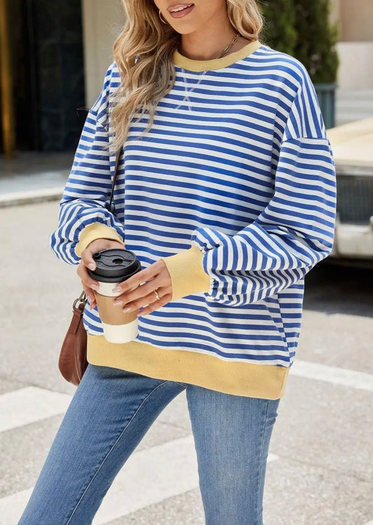 Blue Skies Striped Long Sleeve Top