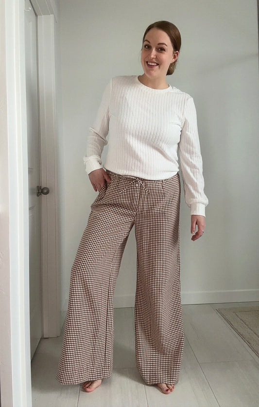 Slow Morning Gingham Pants