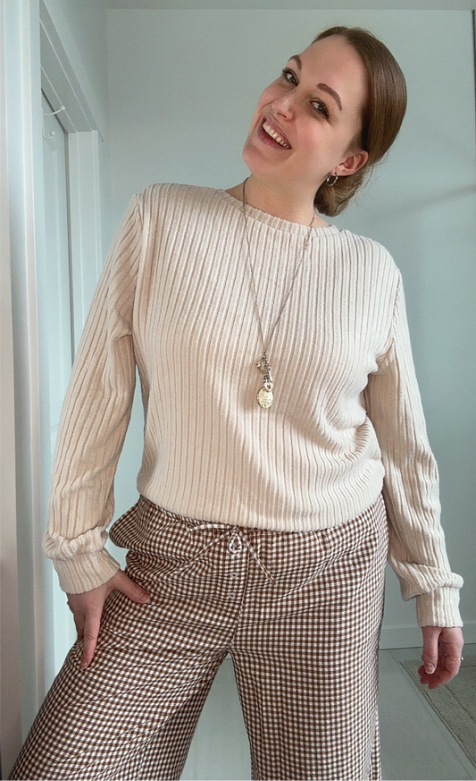 Everyday Oat Ribbed Top